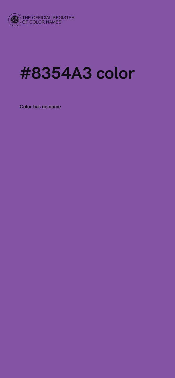 #8354A3 color image