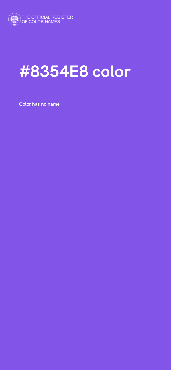 #8354E8 color image
