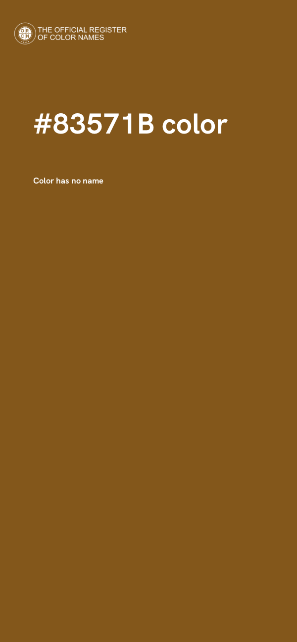 #83571B color image