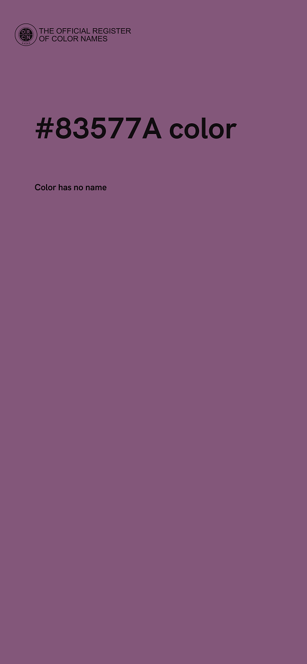 #83577A color image