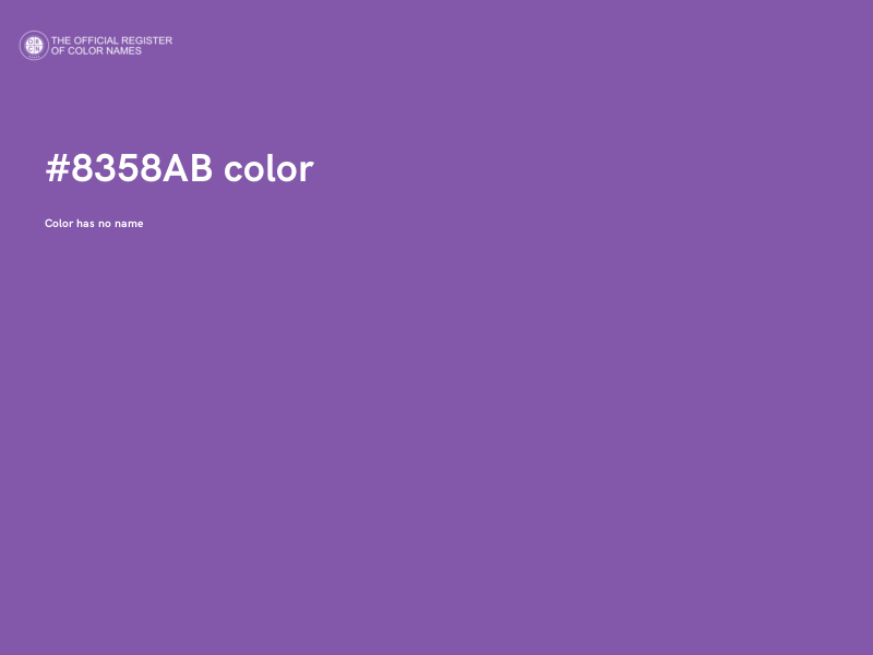 #8358AB color image