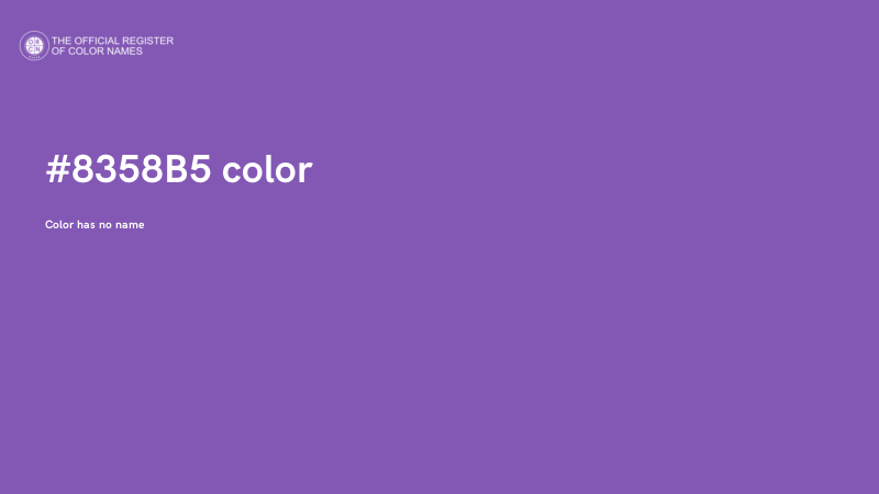 #8358B5 color image