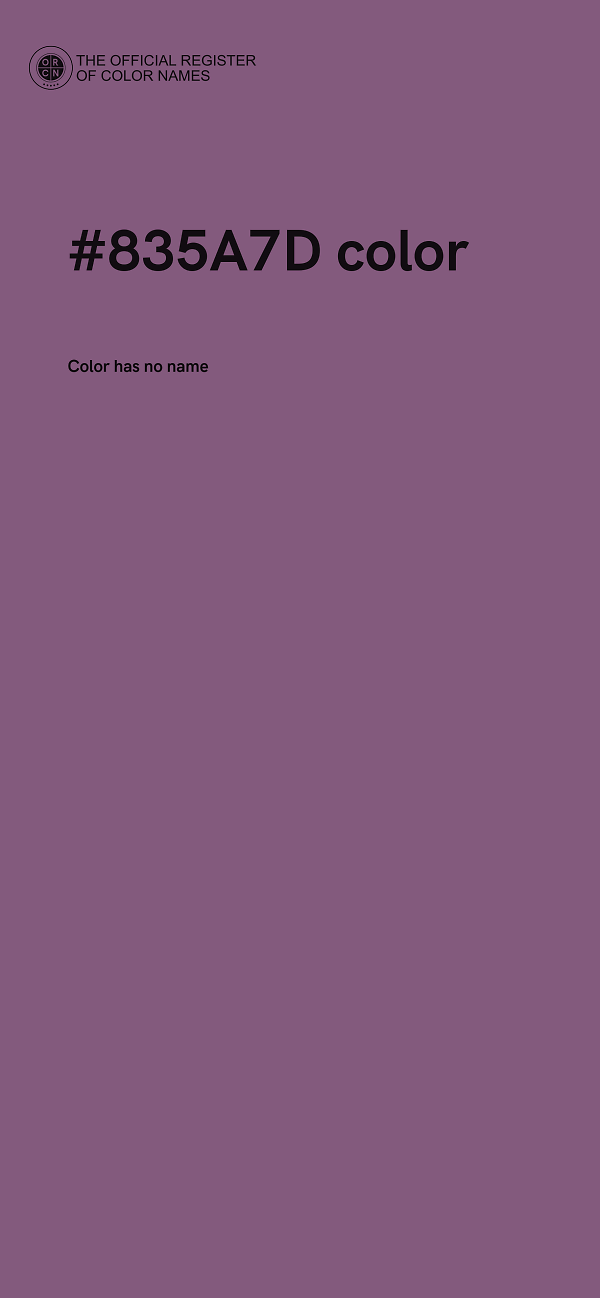 #835A7D color image