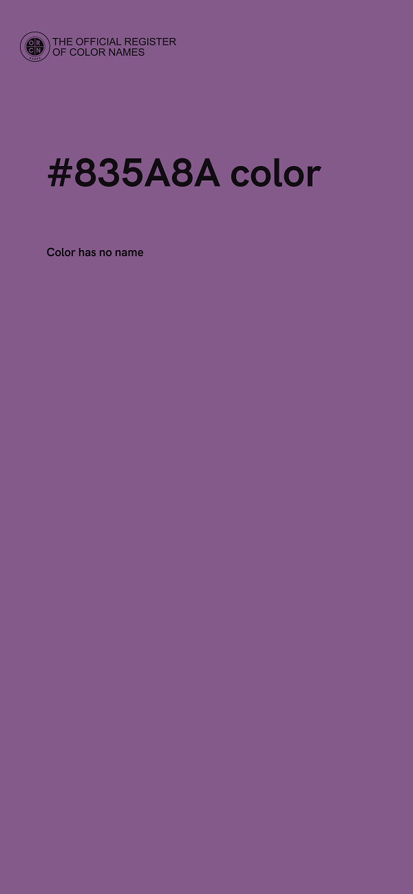 #835A8A color image