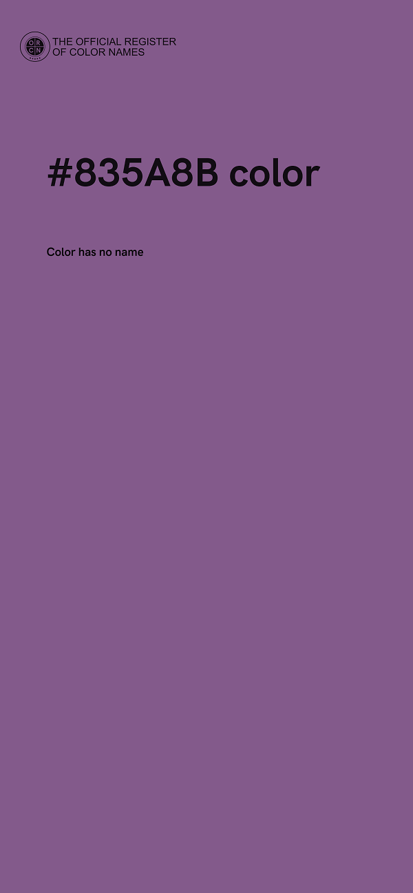 #835A8B color image