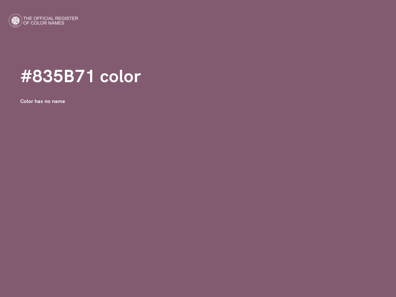 #835B71 color image