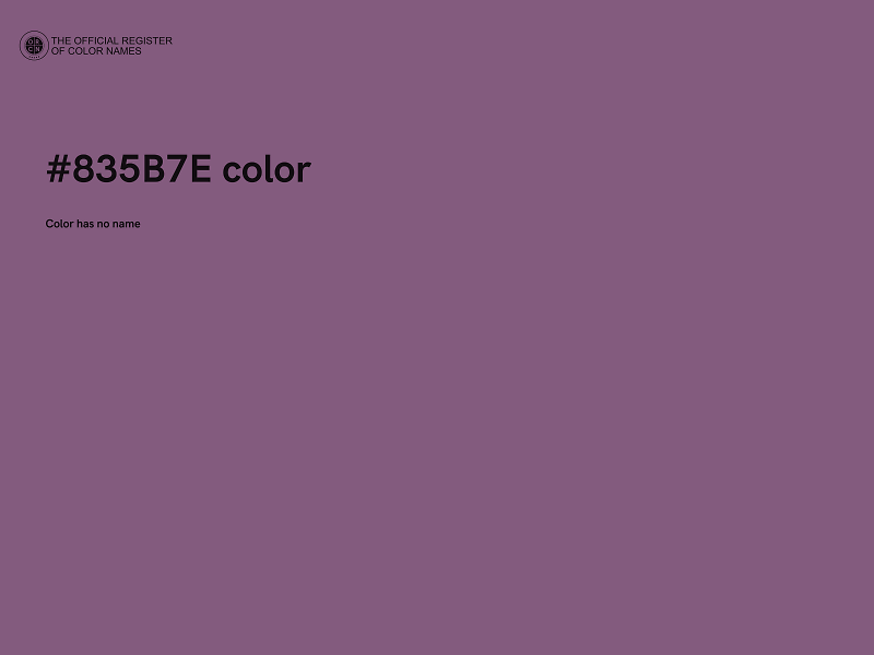 #835B7E color image