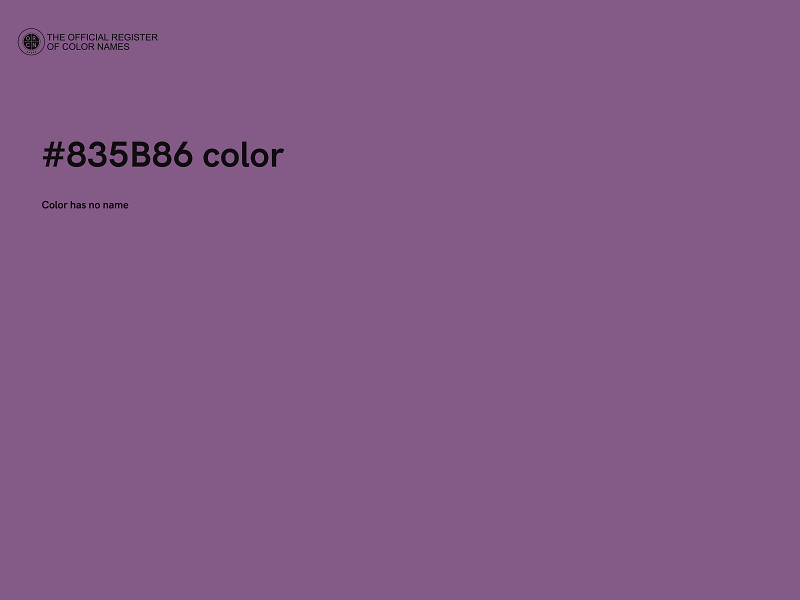 #835B86 color image