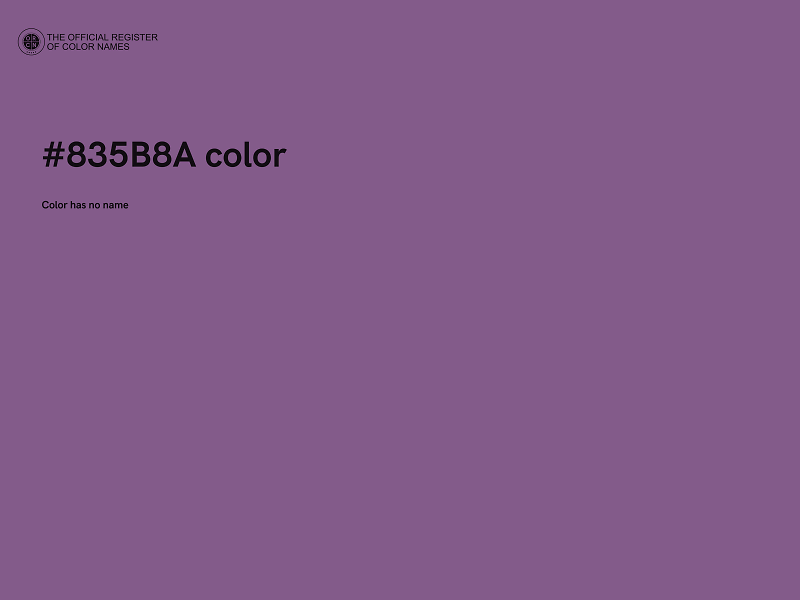 #835B8A color image