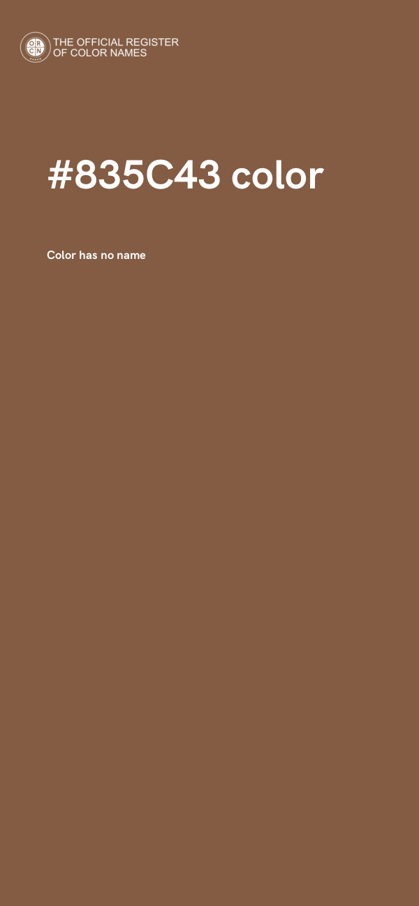 #835C43 color image