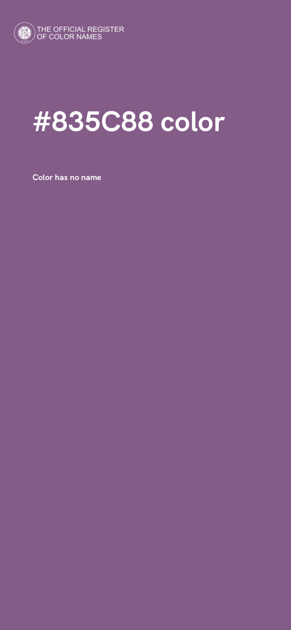 #835C88 color image