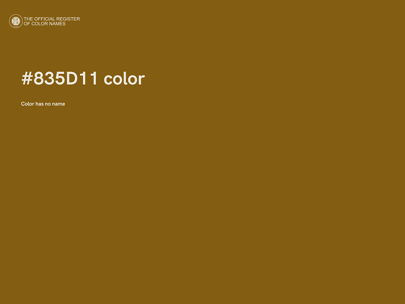 #835D11 color image