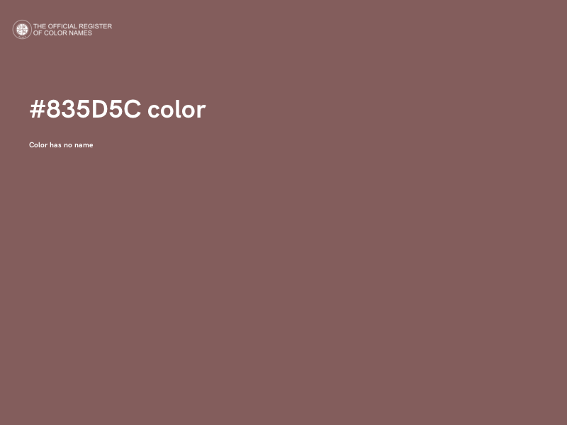 #835D5C color image
