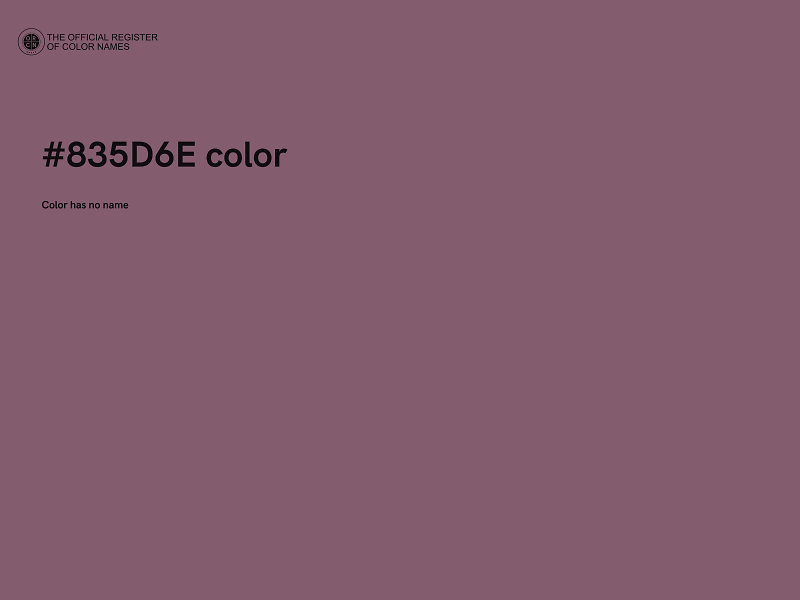 #835D6E color image