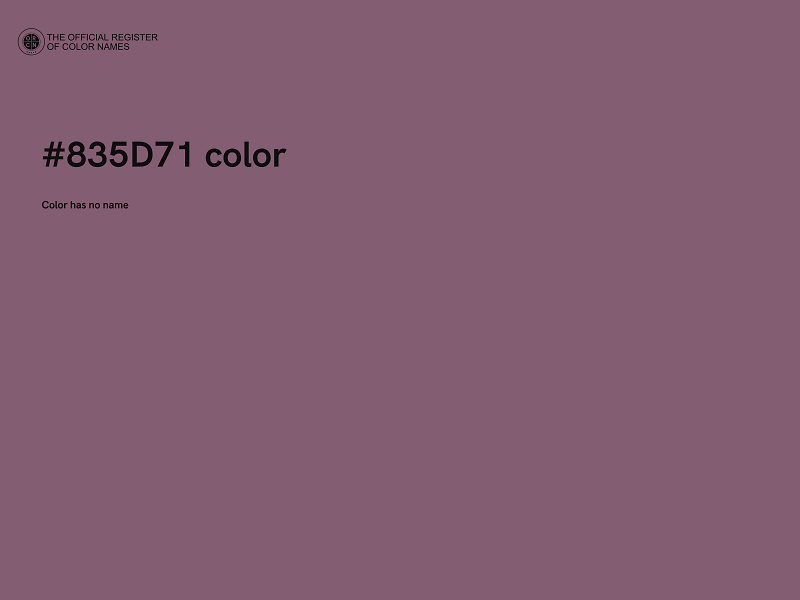 #835D71 color image