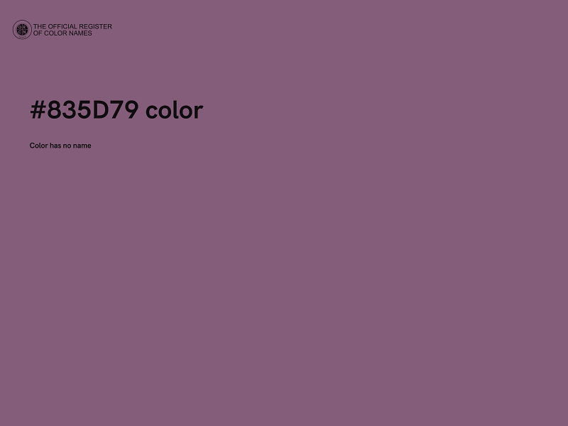 #835D79 color image