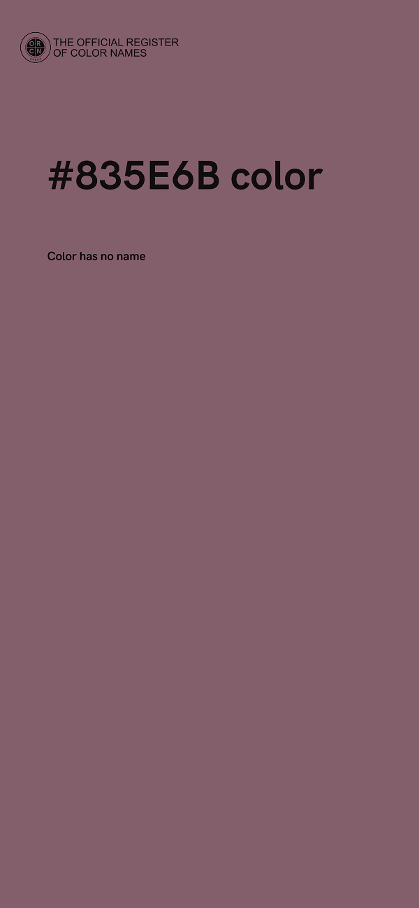 #835E6B color image