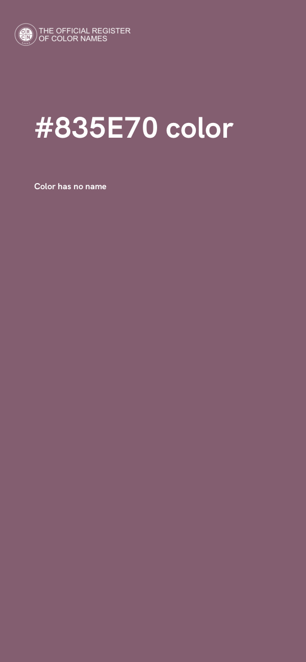 #835E70 color image