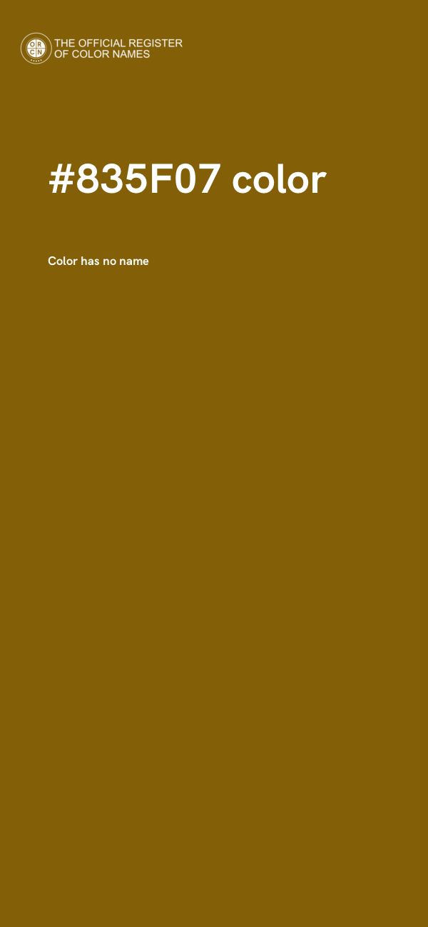 #835F07 color image