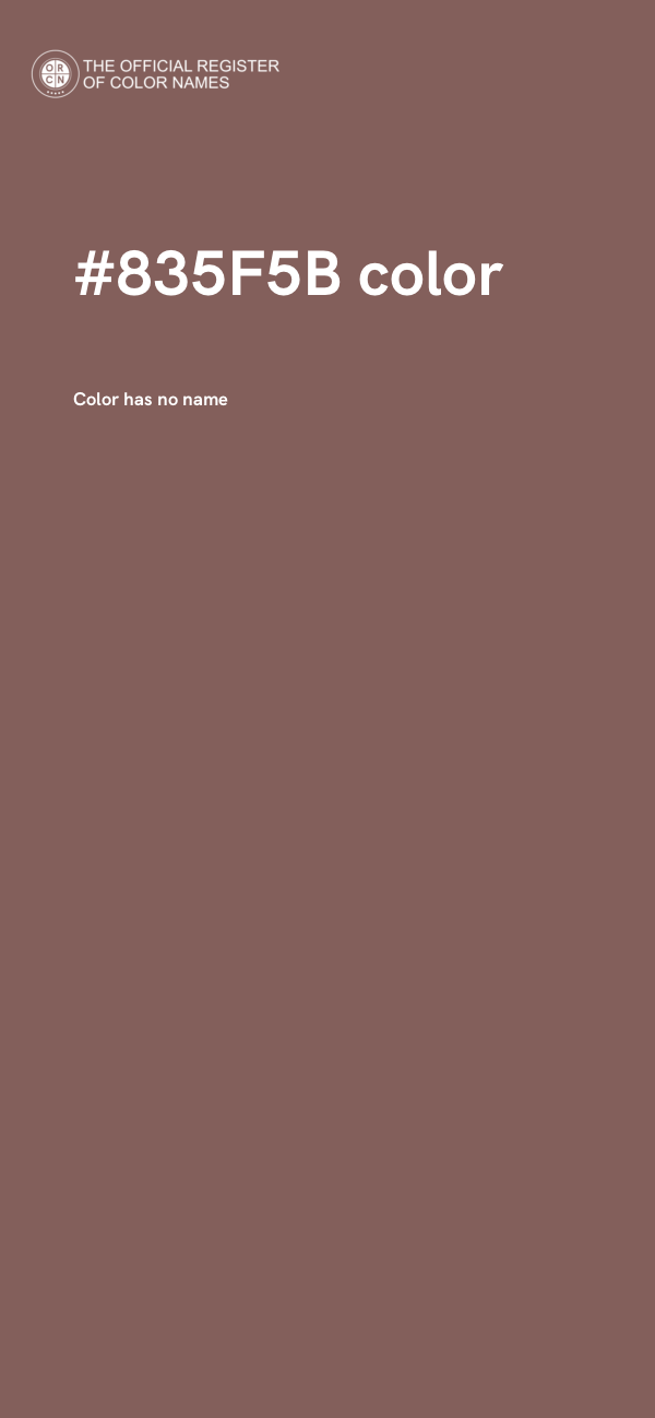 #835F5B color image