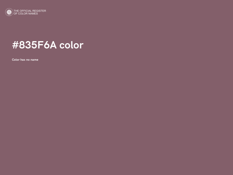#835F6A color image