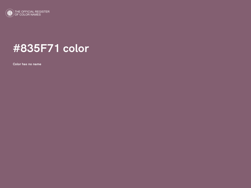 #835F71 color image