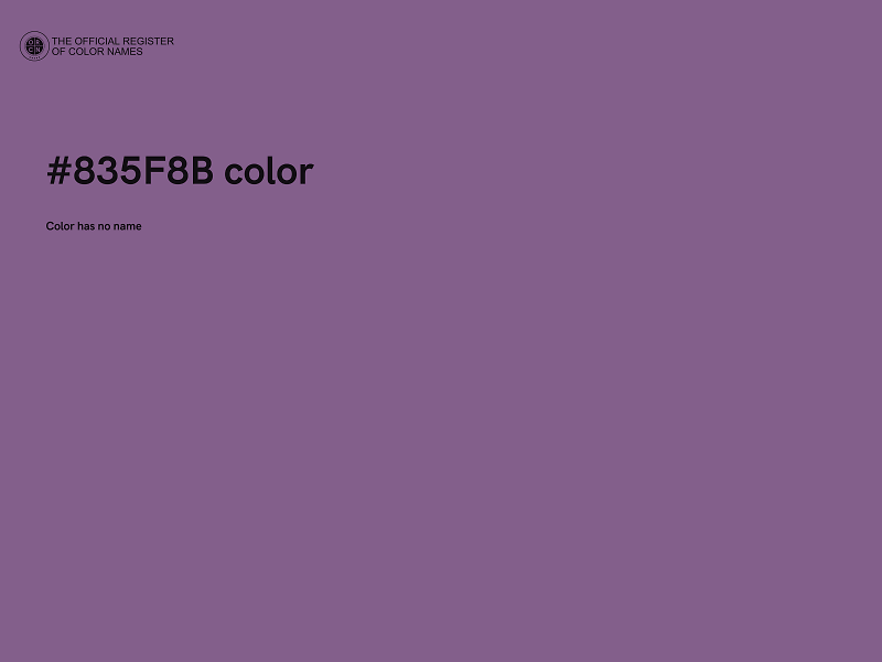 #835F8B color image