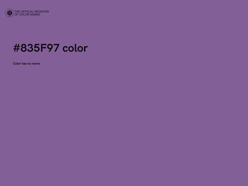 #835F97 color image