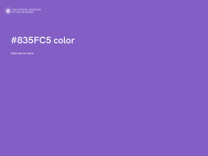 #835FC5 color image