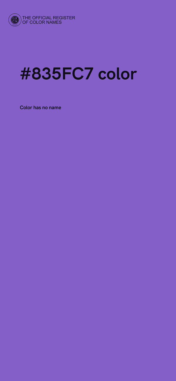 #835FC7 color image