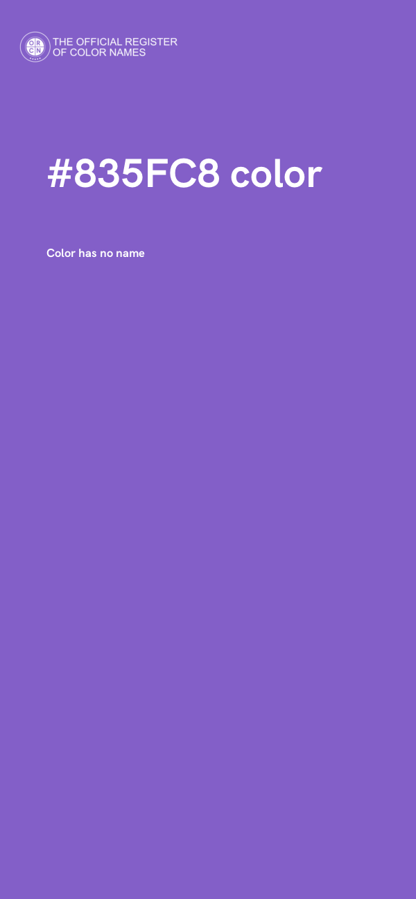 #835FC8 color image
