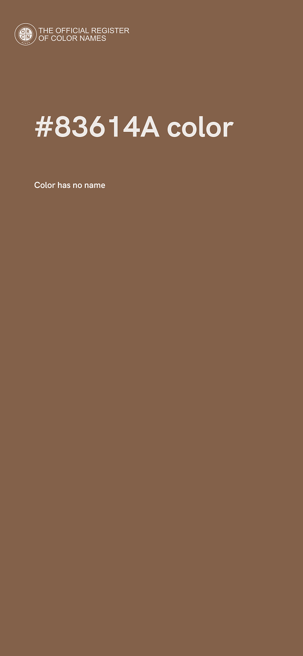 #83614A color image