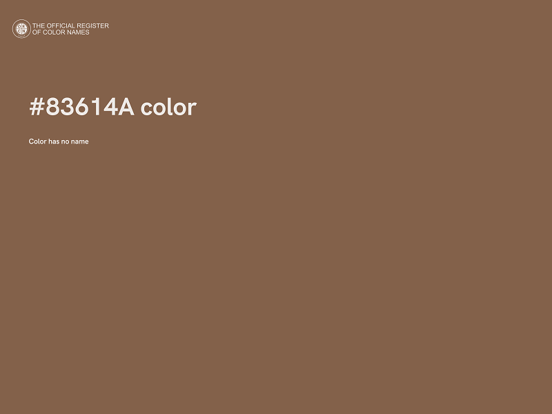 #83614A color image