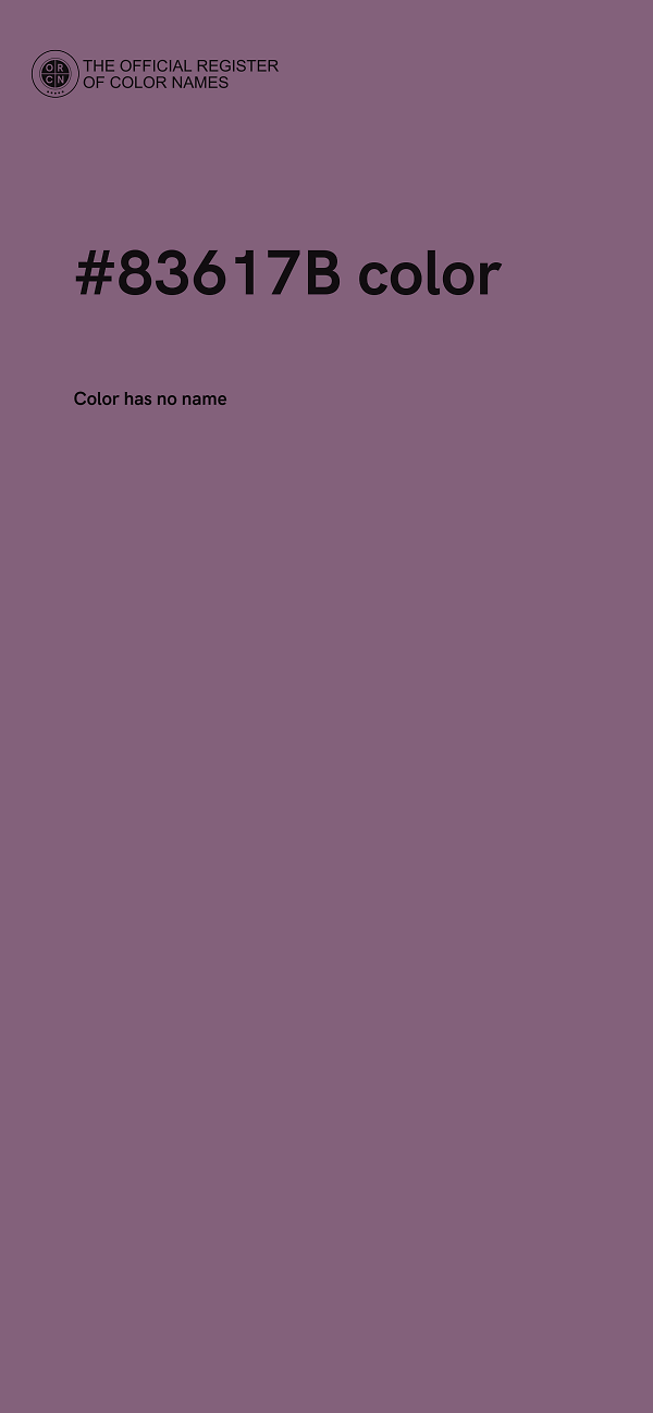 #83617B color image