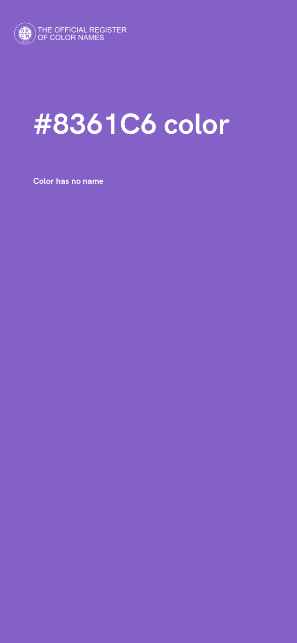 #8361C6 color image