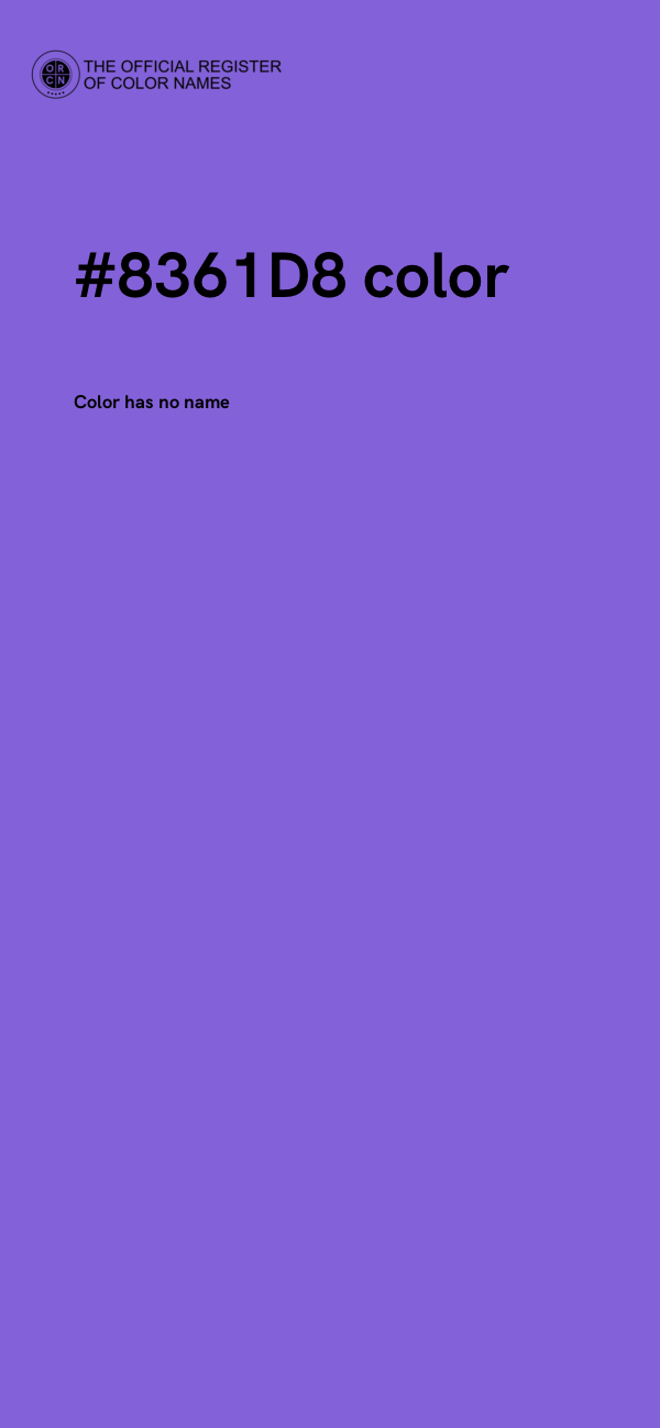 #8361D8 color image