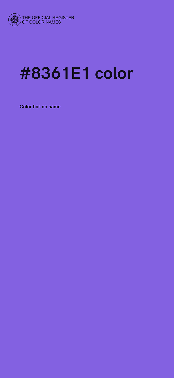#8361E1 color image