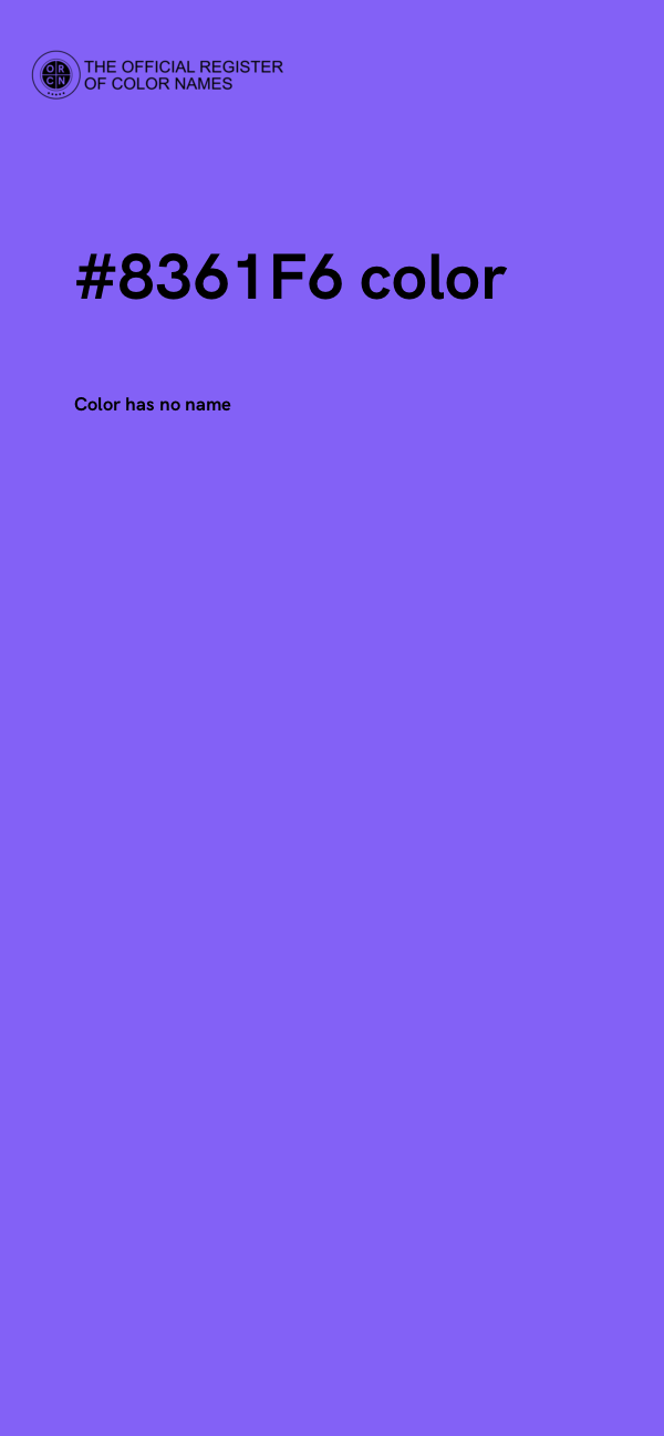 #8361F6 color image