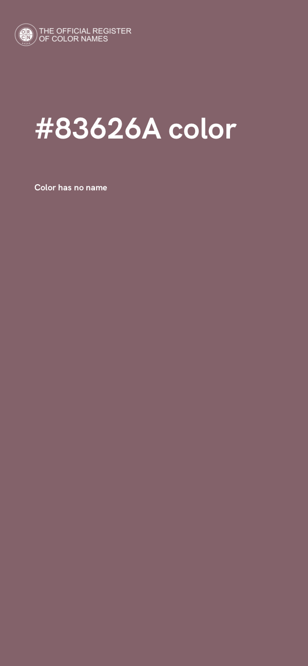 #83626A color image
