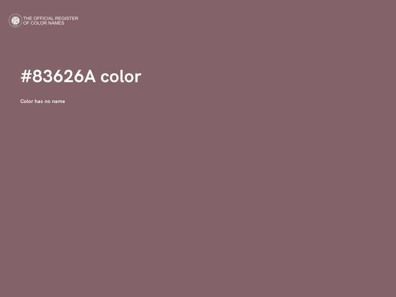 #83626A color image