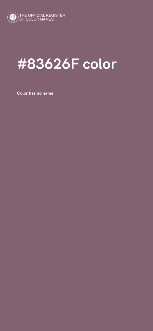 #83626F color image