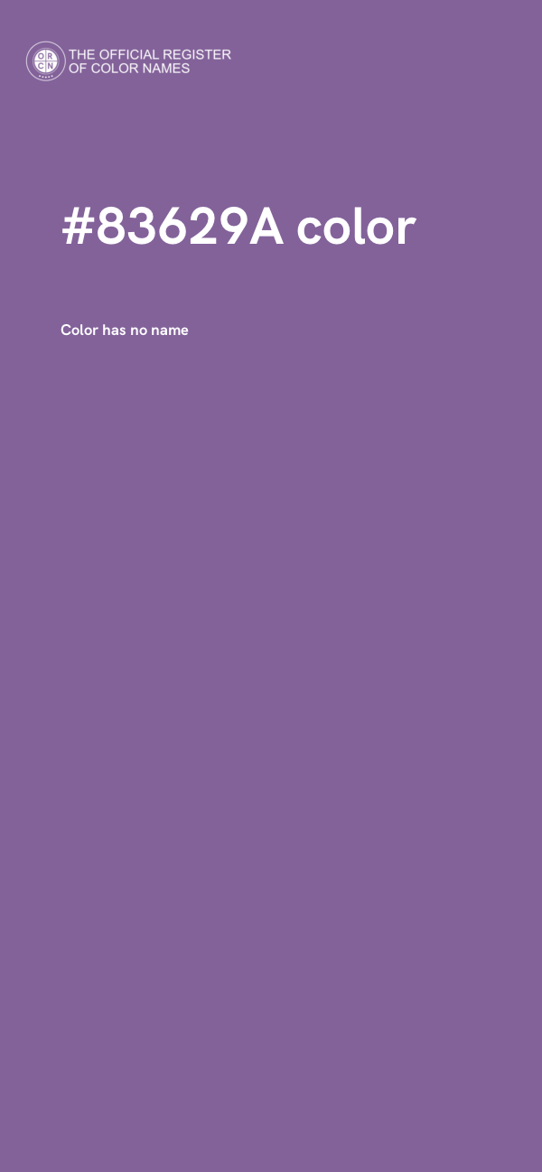 #83629A color image