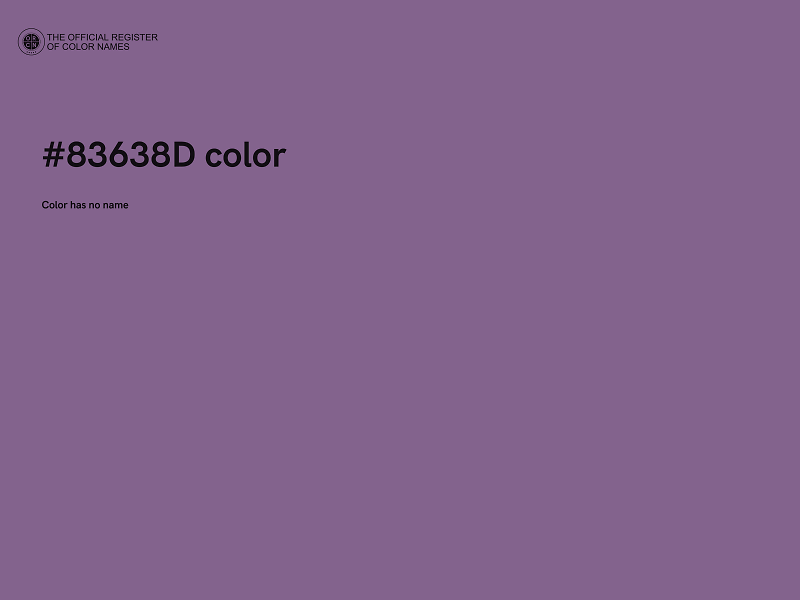 #83638D color image