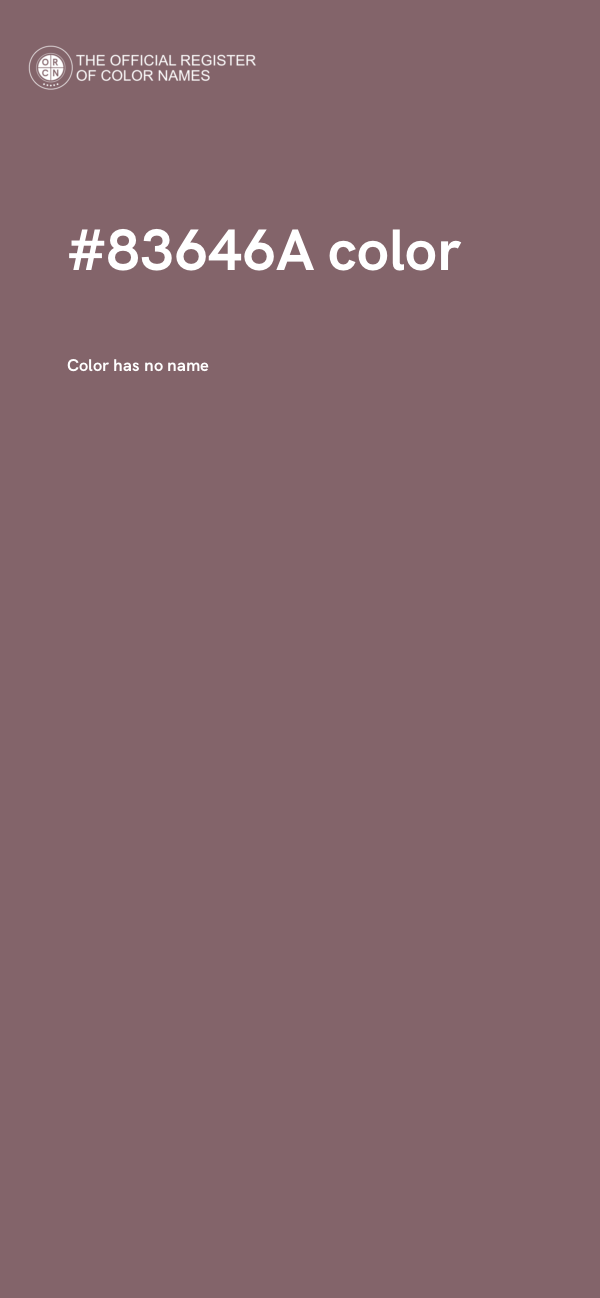 #83646A color image