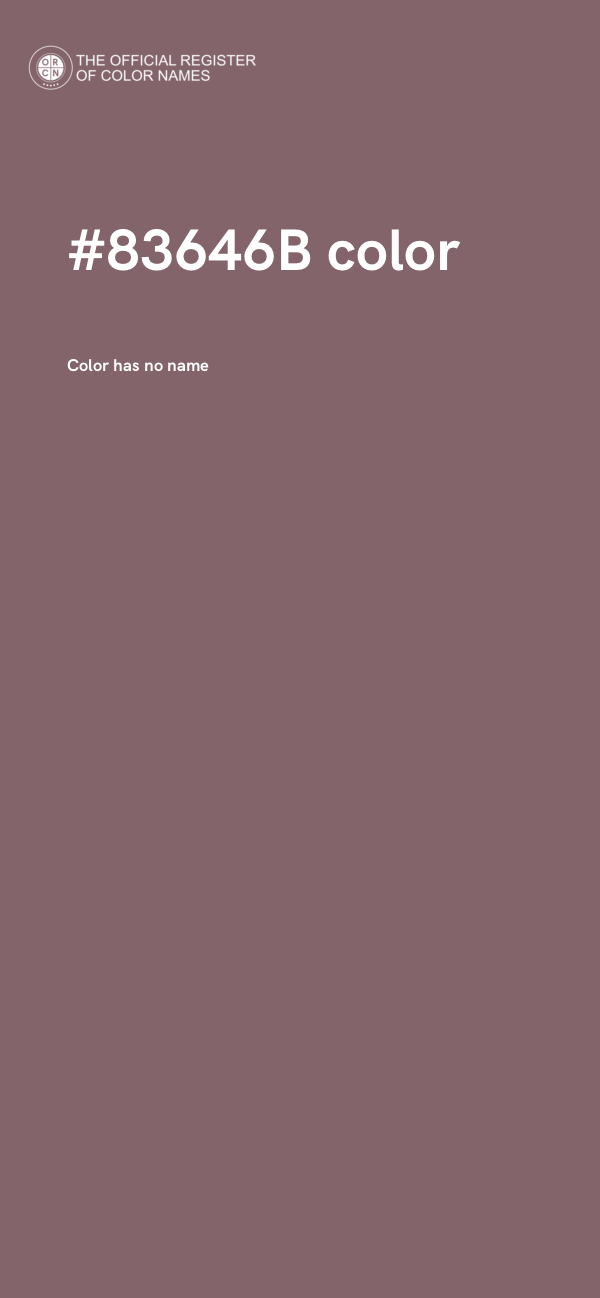 #83646B color image