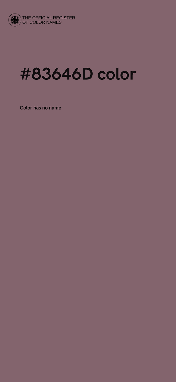#83646D color image