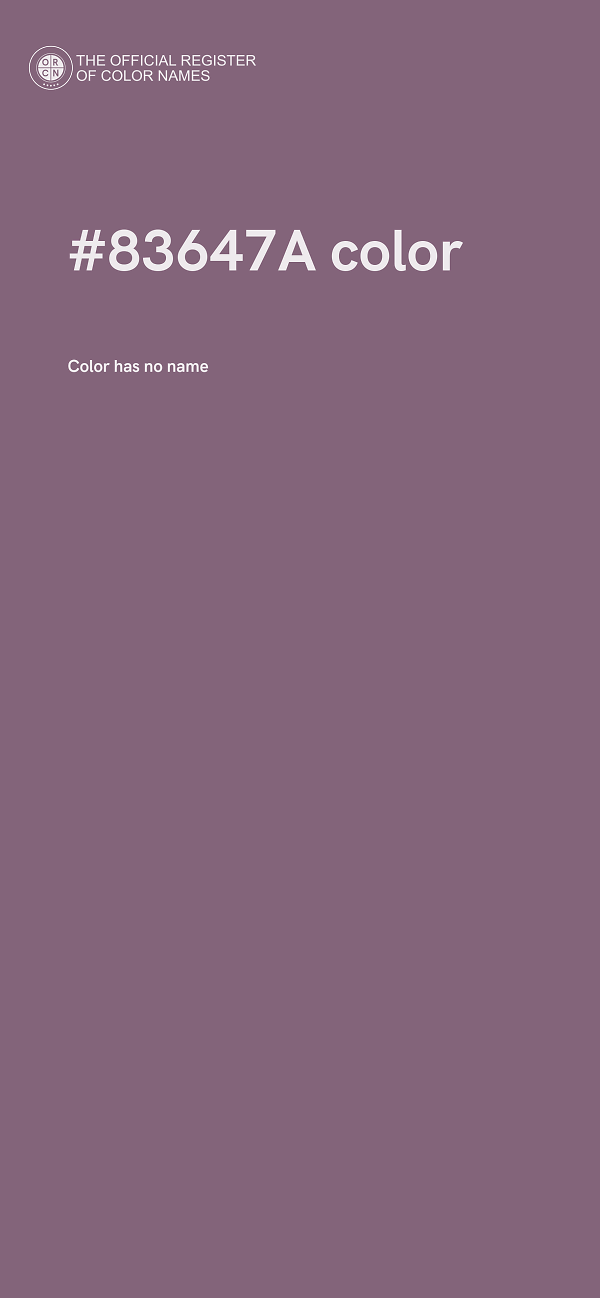 #83647A color image