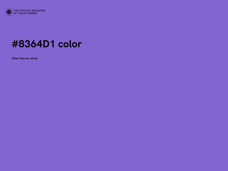 #8364D1 color image