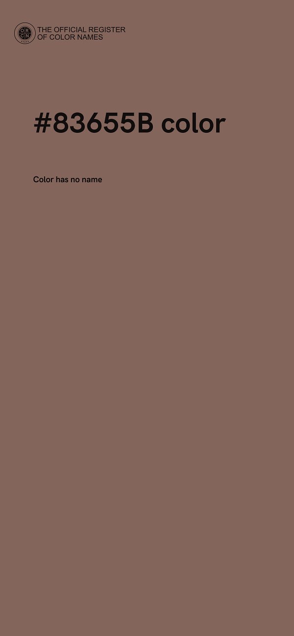 #83655B color image