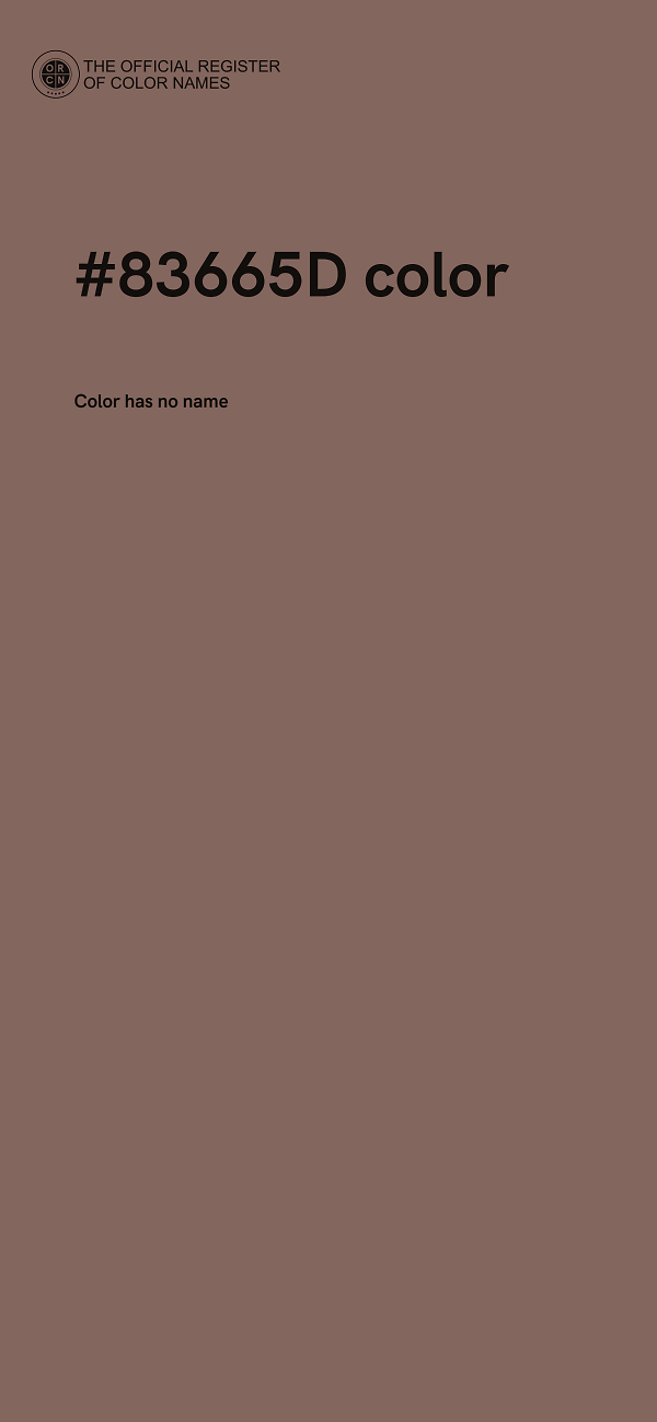 #83665D color image